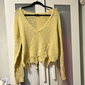 Blank Page Yellow Sweater